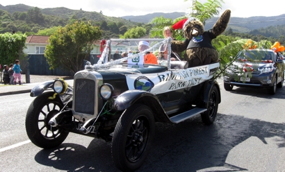 Vintage float - and prize-winner - for the RFPT during the Wainuiomata Christmas Parade